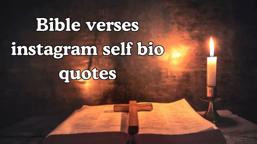 Bible verses instagram self bio quotes