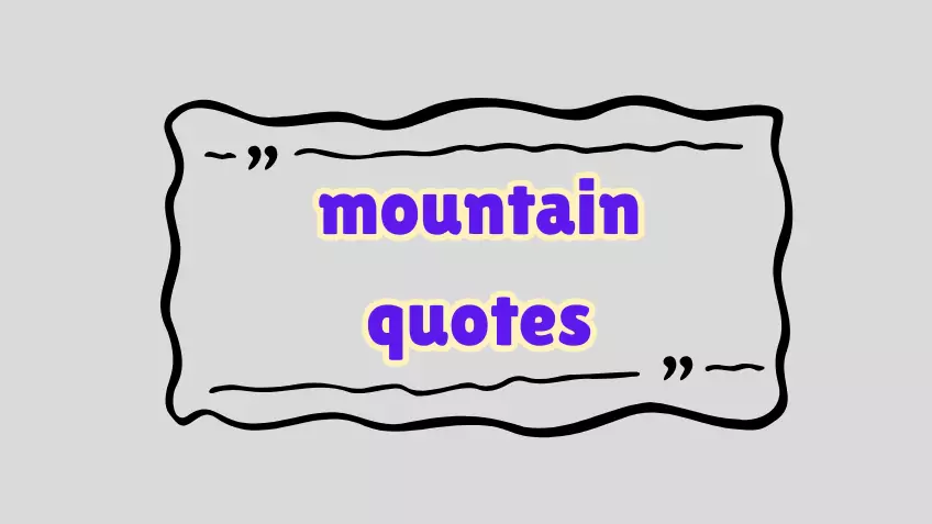 mountain quotes