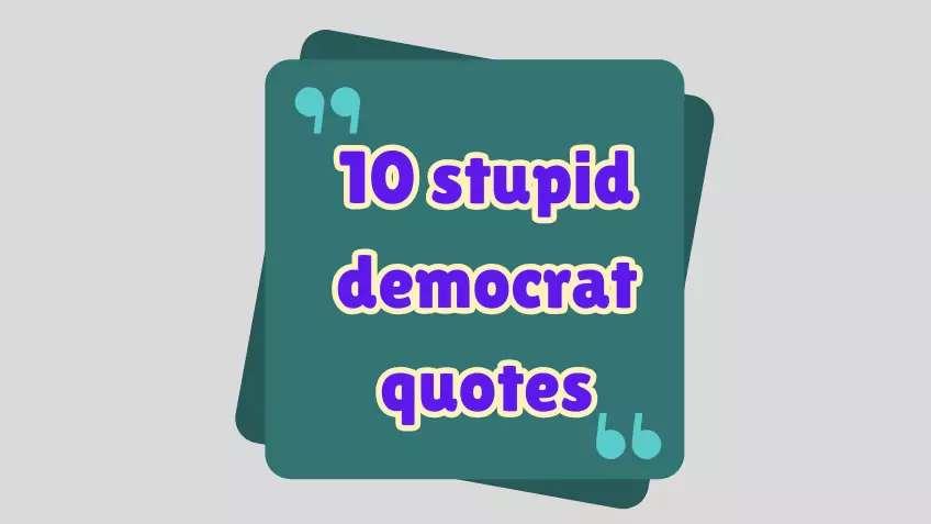 10 stupid democrat quotes