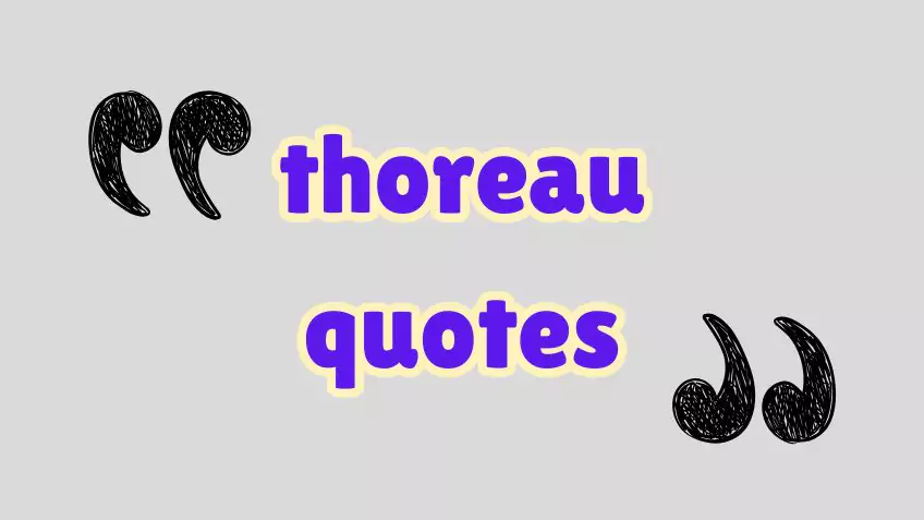 thoreau quotes