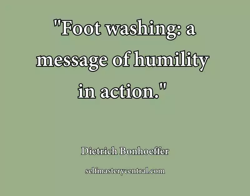 Bonhoeffer Foot Washing Quote