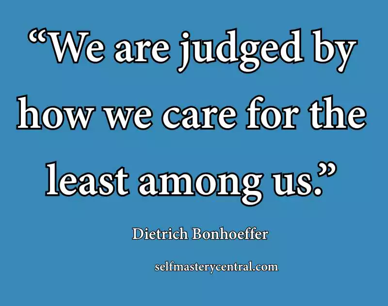 Bonhoeffer Foot Washing Quote