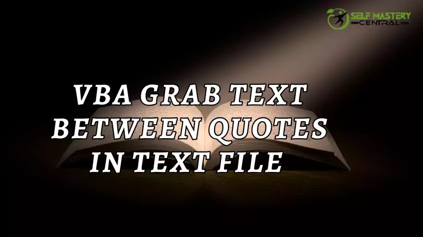 VBA grab text between quotes in text file